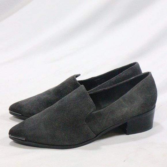 Steve Madden Shoes - STEVE MADDEN Glenndda Gray Suede Point Toe Shoes